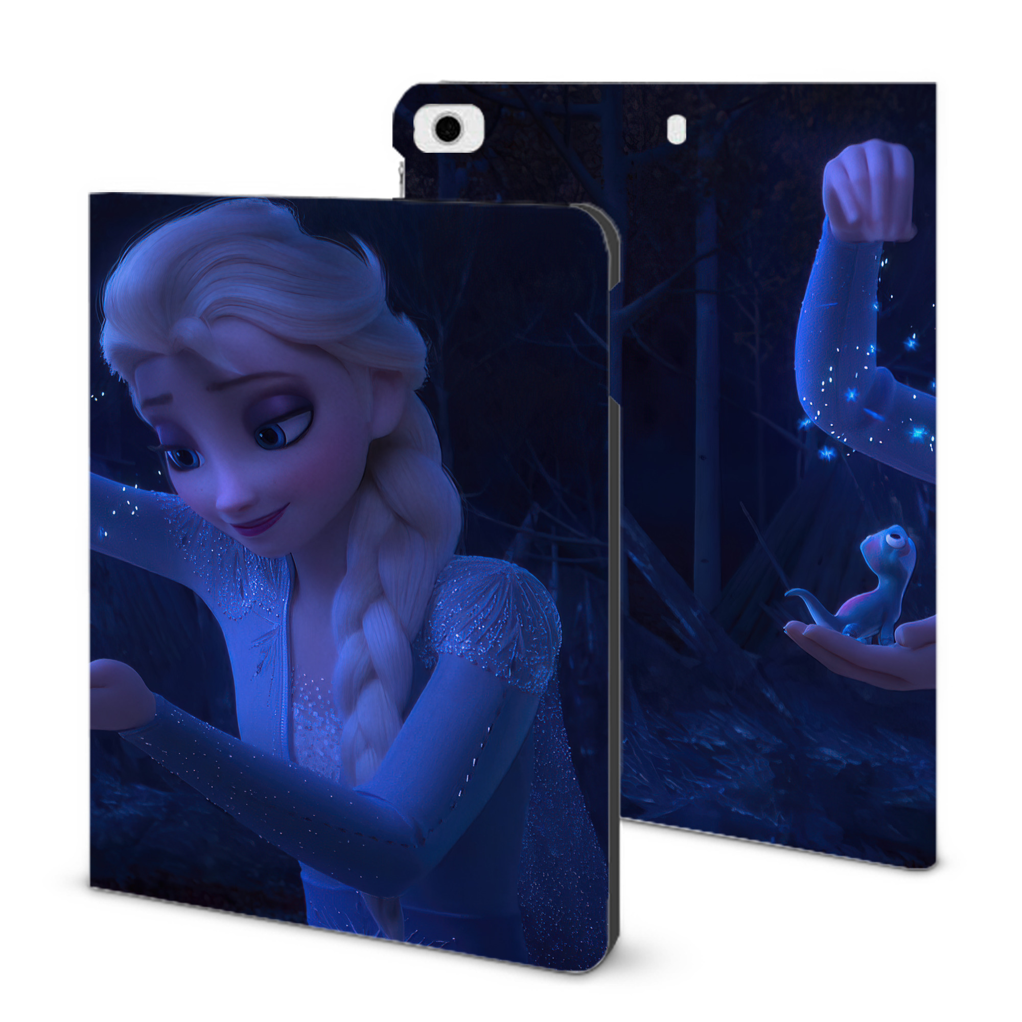 （画像用） アナと雪の女王 アンナ エルサ Frozen Anna Elsa IPad ケース ブック型 PUレザー TPU 耐衝撃 軽量 薄型 ペン収納なし 全面保護 IPad 各モデル対応